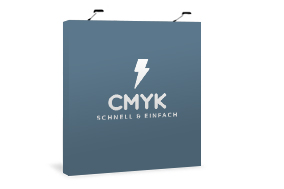 Textilfaltdisplay Classic, System inkl. Druck